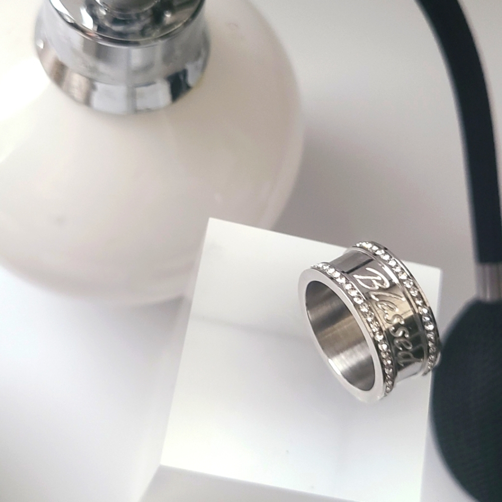 "Blessed" Affirmation Ring - image 3